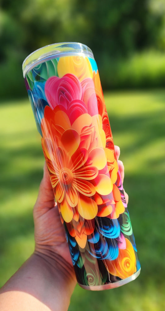 3D Quilling Flower Wrap