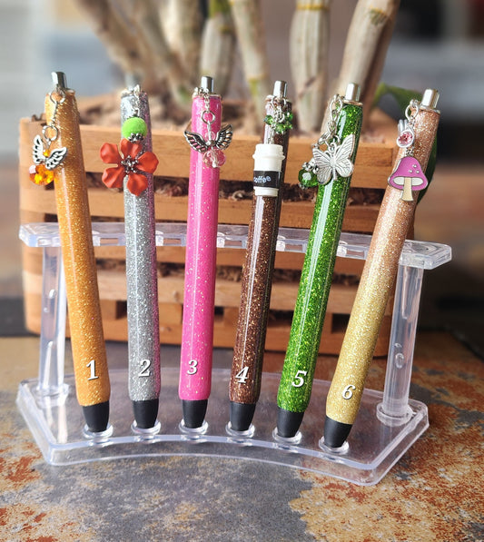 Personalized Glitter Refillable Pens